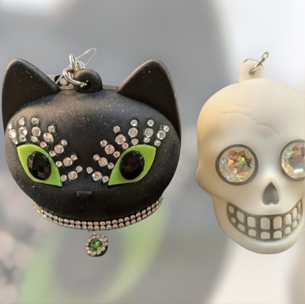 NEW Bath and Body Works Glam Cat and Skull Pocketbac Holders